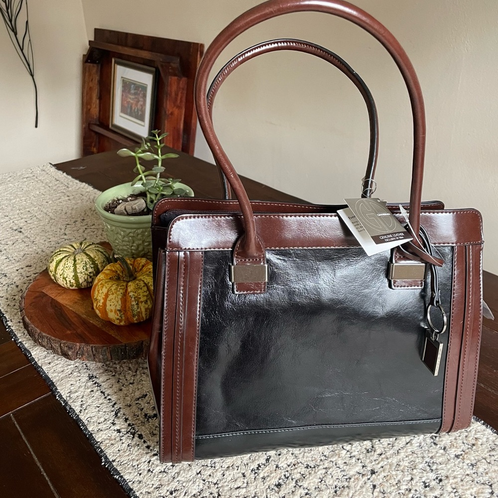 Black and brown Gianibernini bag
